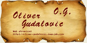Oliver Gudalović vizit kartica
